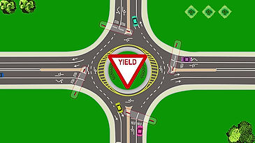 Explaining Roundabout Traffic Patterns